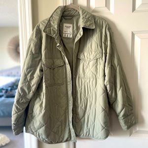 Abercrombie NEVER WORN Quilted Shirt Jacket